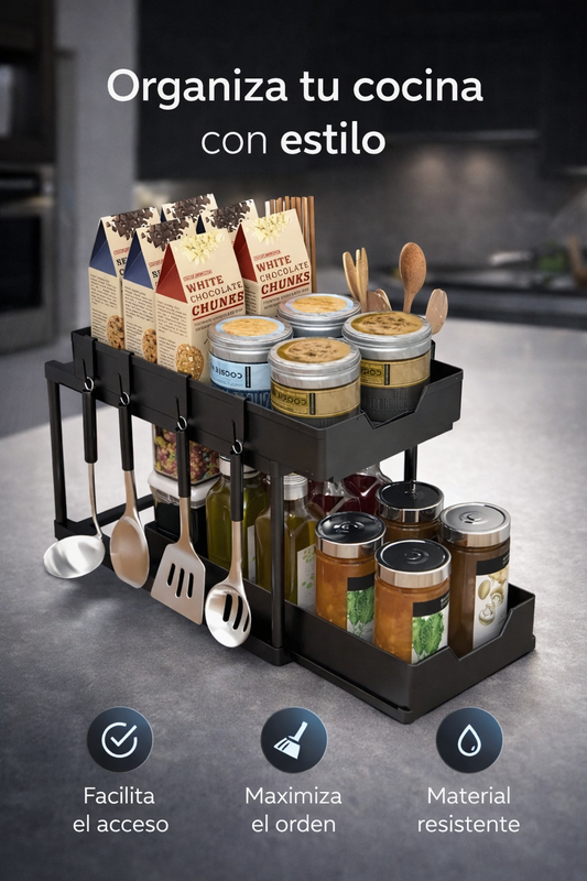 🧂 Organizador Escalonado Multiuso – Ordena y exhibe todo con facilidad