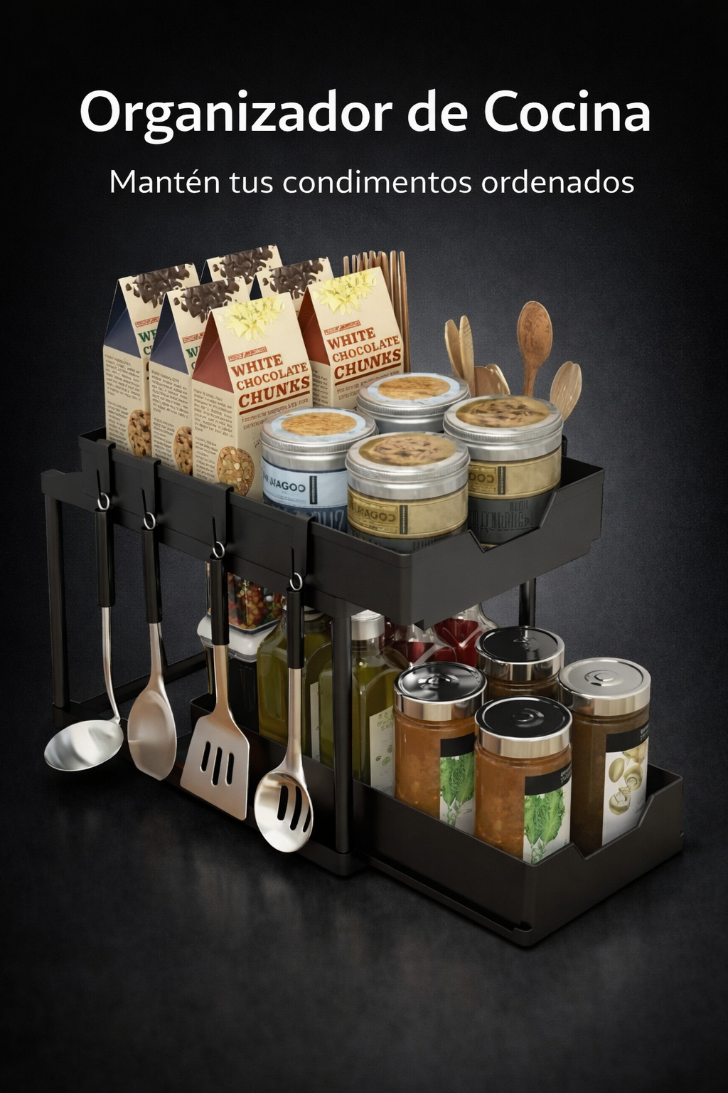 🧂 Organizador Escalonado Multiuso – Ordena y exhibe todo con facilidad