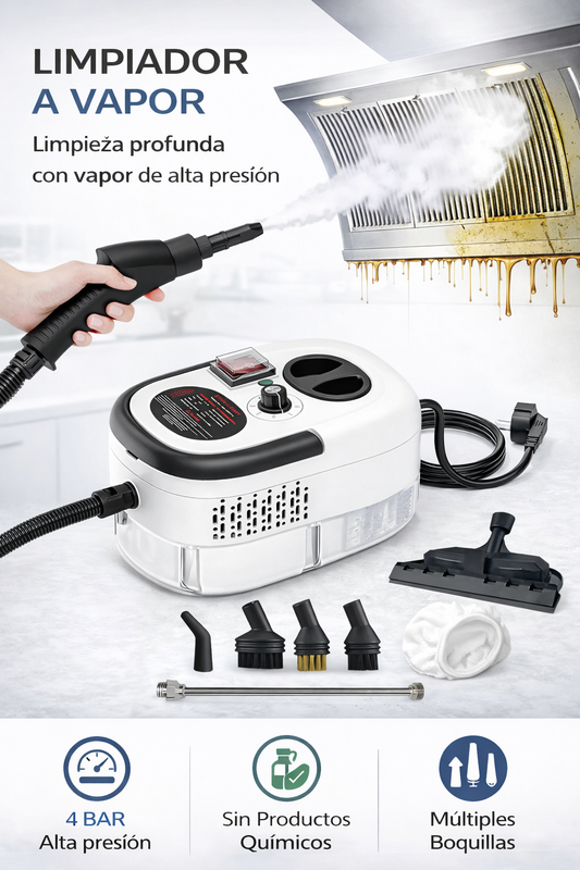 🔥 Máquina de Limpieza a Vapor 2500W – Limpieza profunda sin esfuerzo