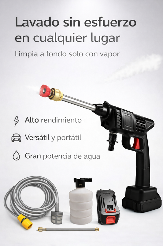 🚿 Hidrolavadora Inalámbrica Portátil – Potencia y libertad para una limpieza más fácil