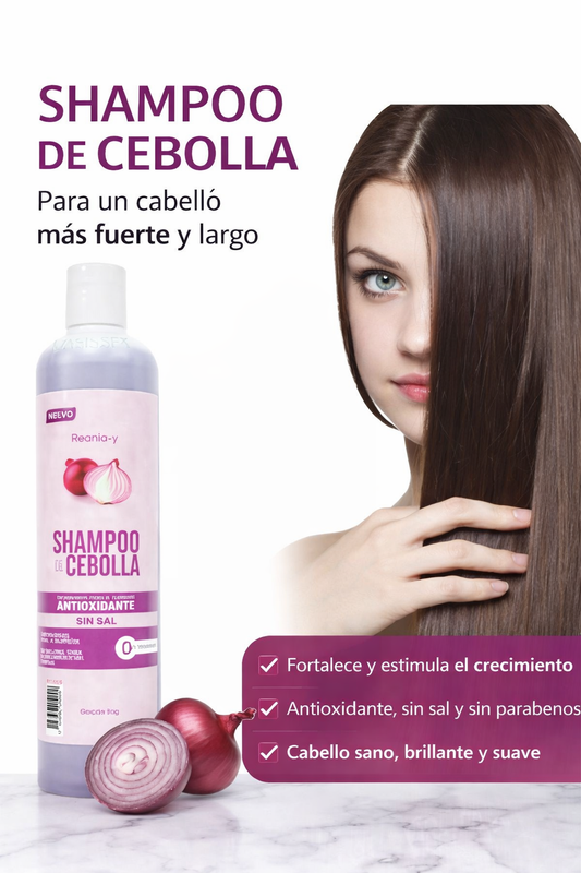 🧴 Shampoo Capilar de Cebolla – Limpieza profunda y cuidado diario para tu cabello