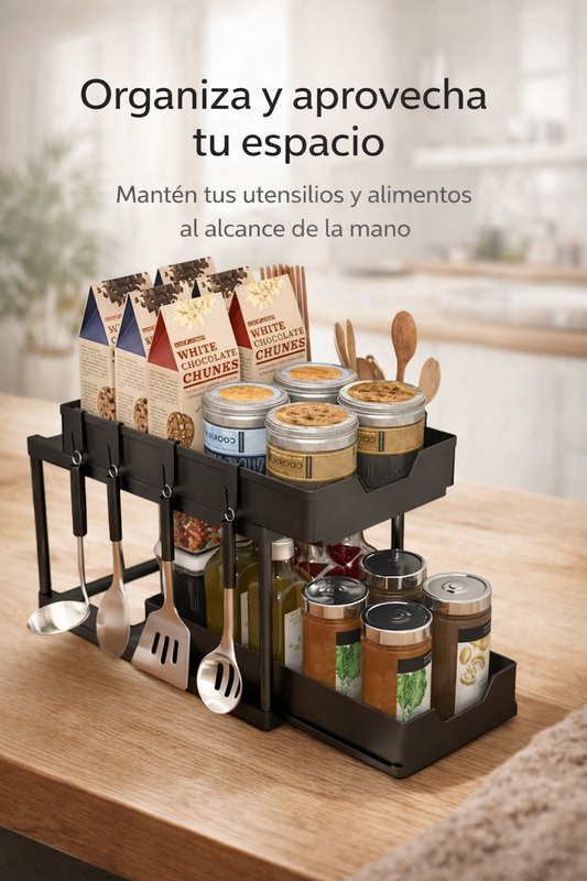 🧂 Organizador Escalonado Multiuso – Ordena y exhibe todo con facilidad