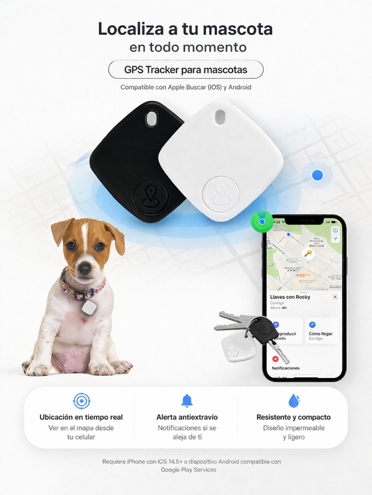 📍 Localizador Inteligente Compatible con Apple Find My – Encuentra tus objetos más fácil