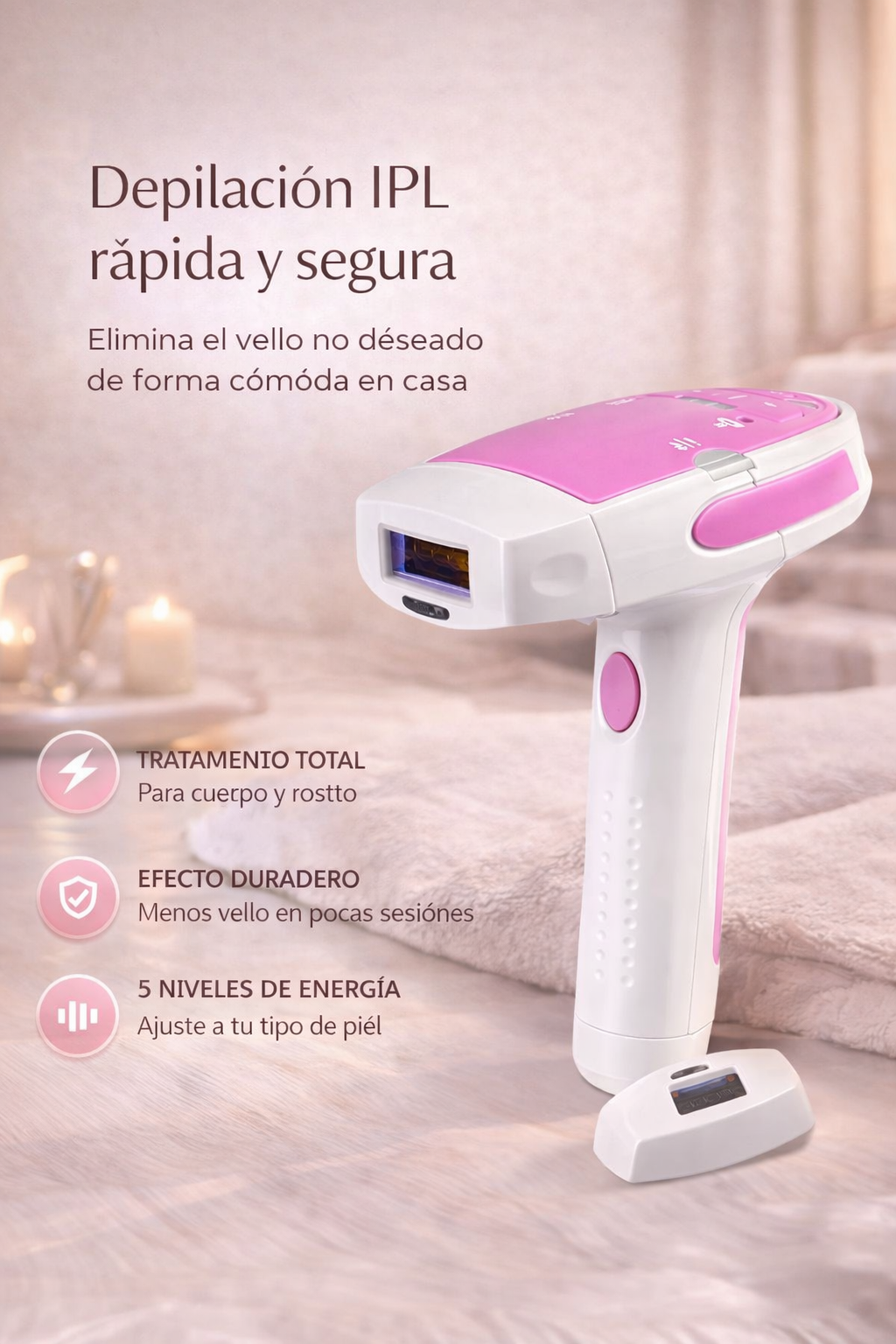 ✨ Foto Depilador IPL Compacto – Cuidado práctico y preciso desde casa