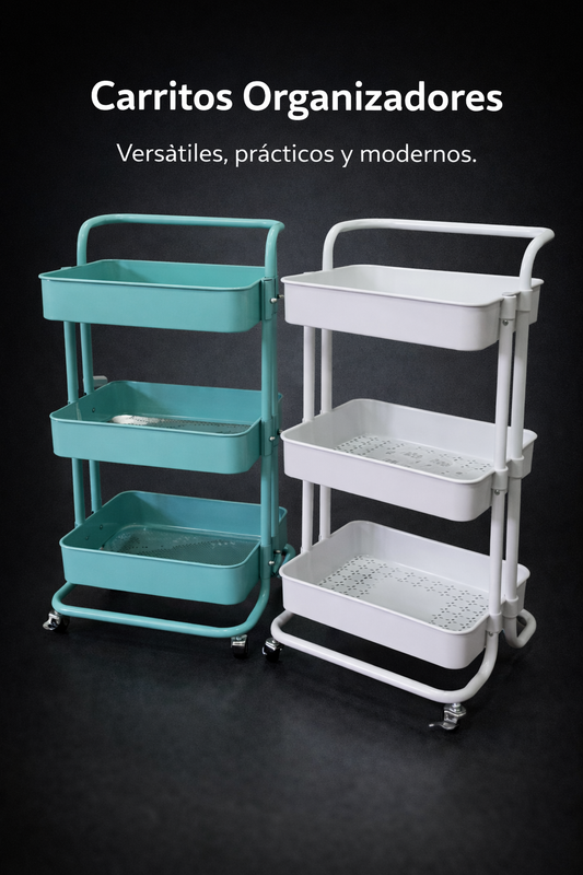 🛒 Carro Estante Modular con Ruedas – Orden y movilidad para cada espacio
