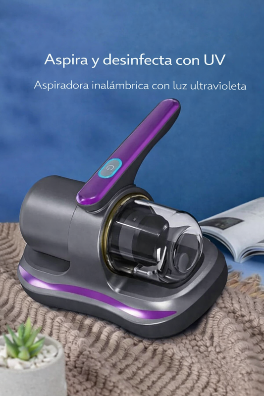 🛏️ Aspiradora de Mano Inalámbrica – Limpieza profunda para colchones, sofás y más