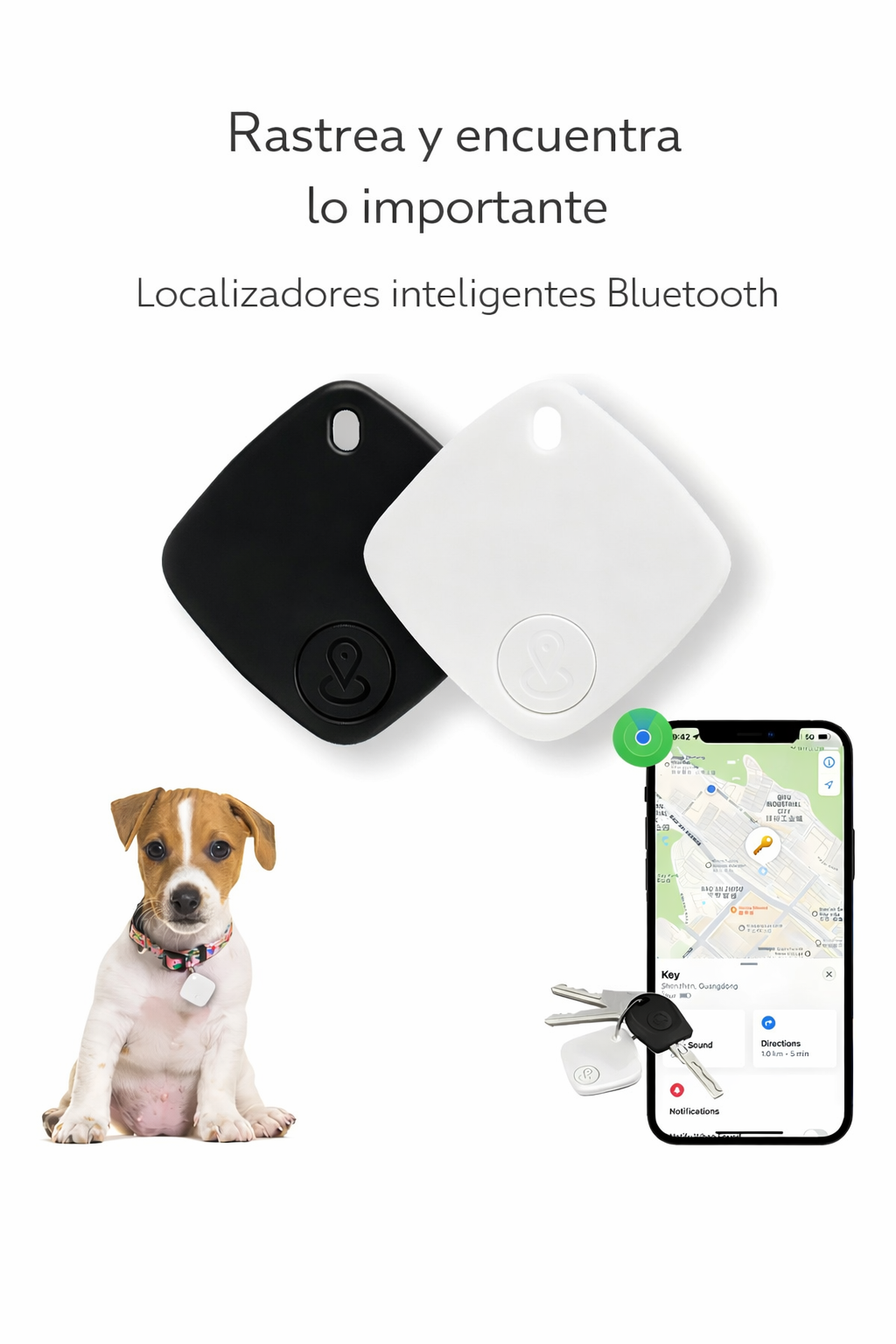 📍 Localizador Inteligente Compatible con Apple Find My – Encuentra tus objetos más fácil