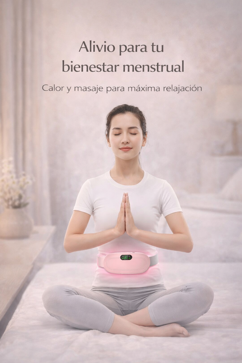 🌸 Cinturón Térmico Menstrual Inalámbrico – Calor y confort para tus días más incómodos