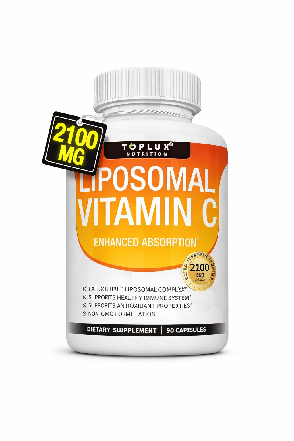 🍊 Liposomal Vitamin C 2100 mg – Alta Potencia y Mejor Absorción