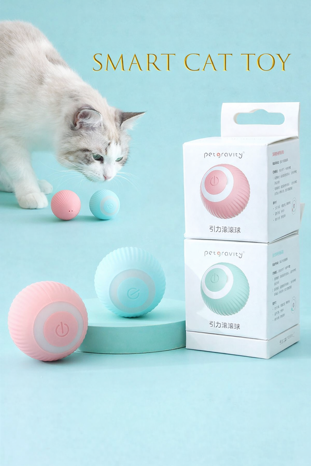 🐱 Smart Ball – Diversión interactiva para mantener a tu gato entretenido