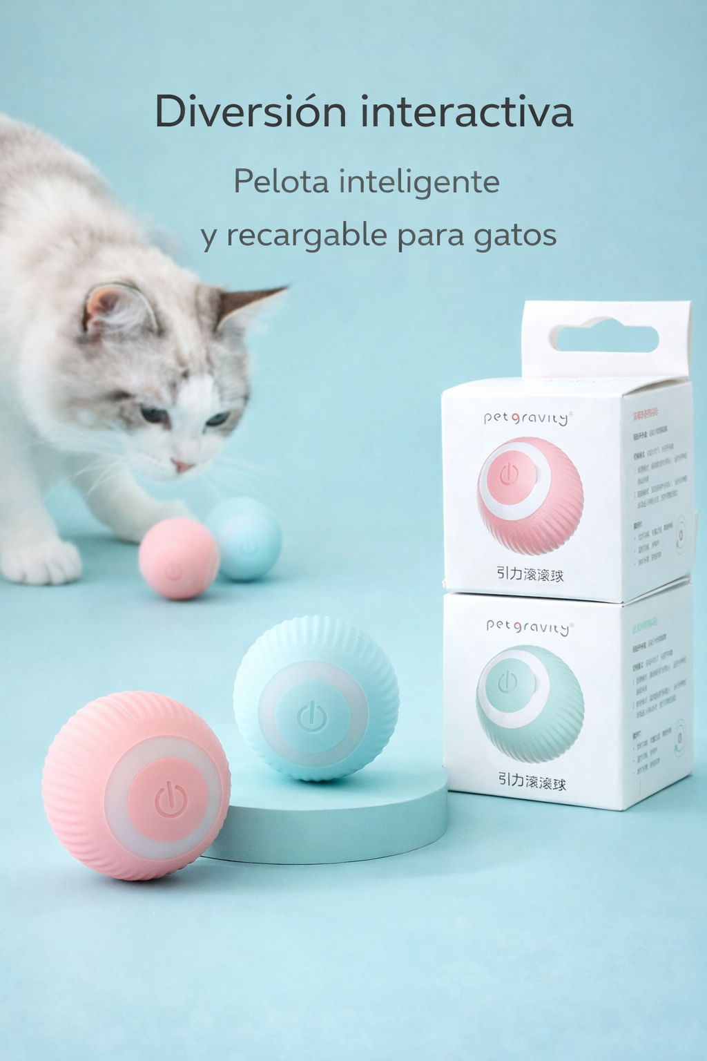 🐱 Smart Ball – Diversión interactiva para mantener a tu gato entretenido