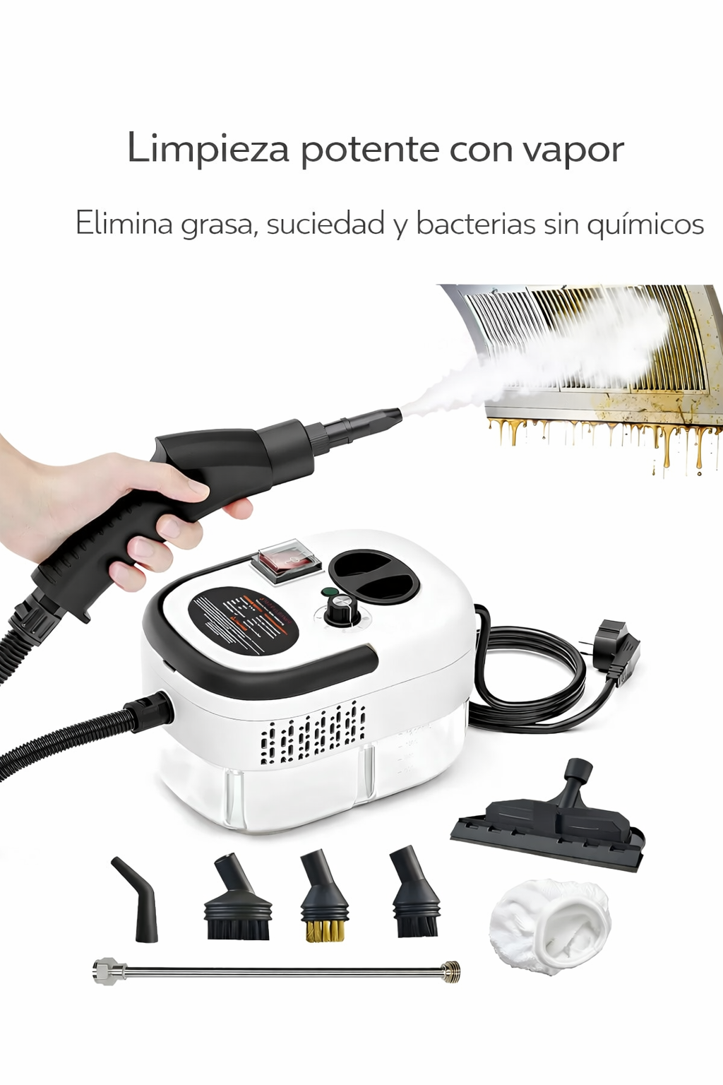 🔥 Máquina de Limpieza a Vapor 2500W – Limpieza profunda sin esfuerzo
