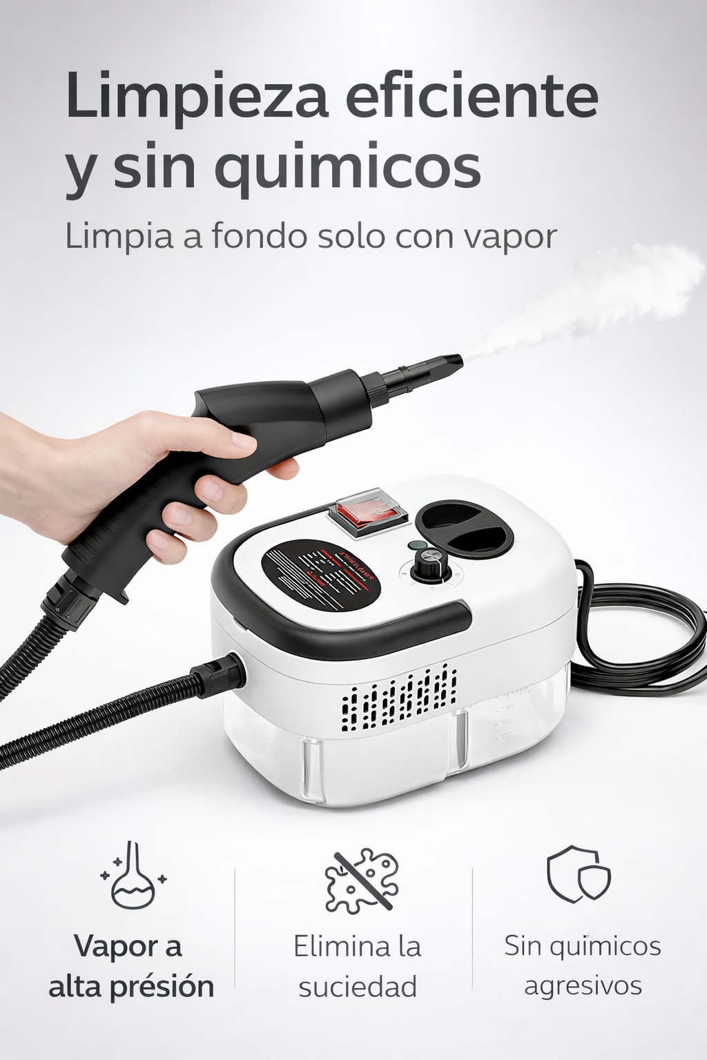🔥 Máquina de Limpieza a Vapor 2500W – Limpieza profunda sin esfuerzo