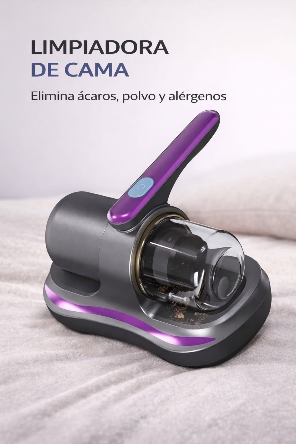 🛏️ Aspiradora de Mano Inalámbrica – Limpieza profunda para colchones, sofás y más