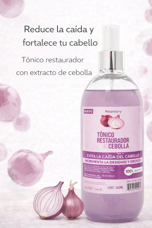 🧴 Tónico Capilar Restaurador de Cebolla 340 ml – Cuidado diario para un cabello con mejor apariencia